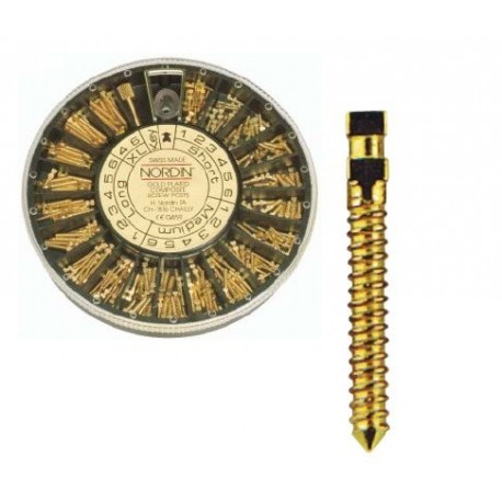 Coffret screw posts composite dorés