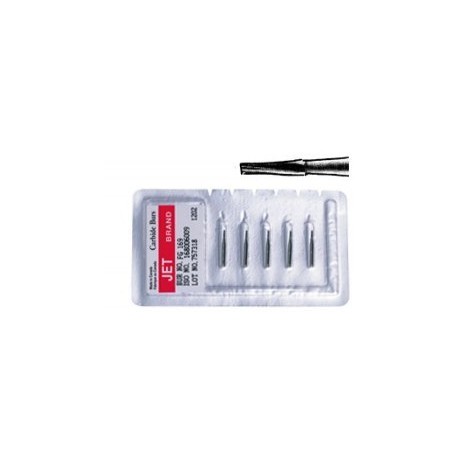 10 Fraises Diamantées Microdont USA Cylindre Plat 835-009 - Grain Grossier, Multi-usage - Neuf