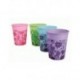 Gobelets plastiques floraux