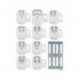 Clamps acier inoxydable matte