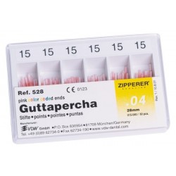 Gutta percha iso conicité 4%