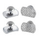 Boutons linguaux métalliques