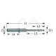 Fraises Zirconium Stop Bleu Z100-R2D-40 1,00MM