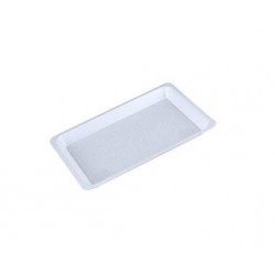 Plateaux jetables non compartimentés 20x10cm