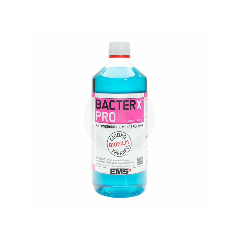 BacterX Pro - Bain de bouche anti microbiens - 4 Flacons de 1L - EMS