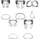 Clamps acier inoxydable matte