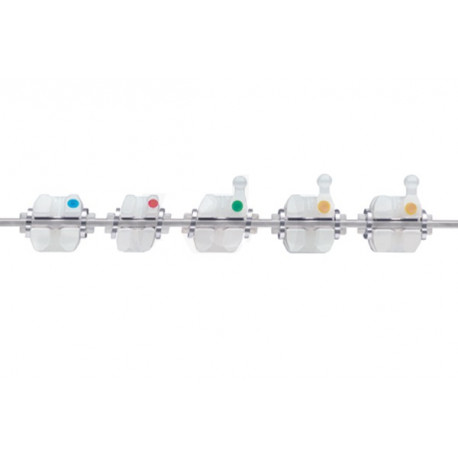 Brackets céramiques Clarity SL 1 Cas 5-5 Sup et Inf MBT