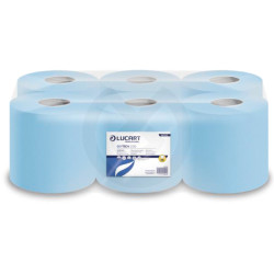 Bobine essuie mains Bleus Gauffrés