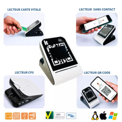 Lecteur de cartes Vitale et QR codes 4 en 1 – Kap4CV KAPELSE